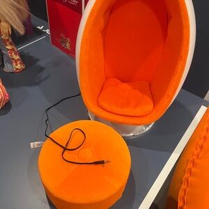 American girl Julie egg chair set